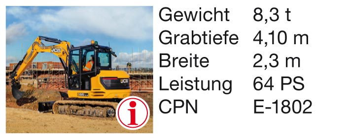 Midibagger-85Z-2 im Arbeitseinsatz