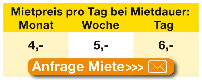 Mietpreise für Minibagger-Zubehör: Tieflöffel
