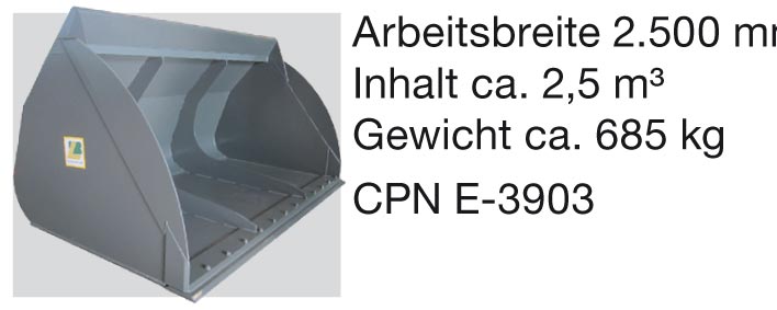 JCB-Teletruk Zubehör: Leichtgutschaufel