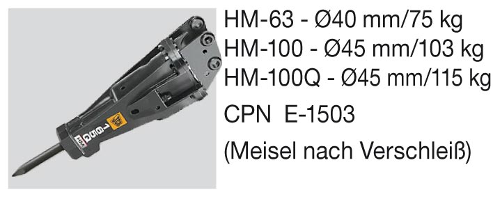 Minibagger-Zubehör: Hydraulikammer