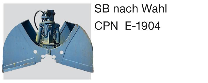 JCB Midibagger Zubehör: Zubehör-Zweischalengreifer