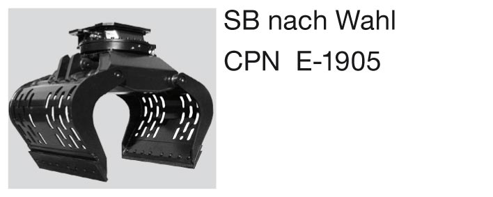 Midibagger von JCB - Zubehör: Sortiergreifer