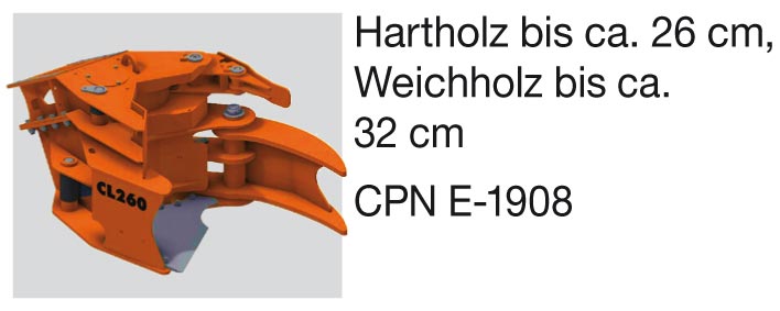 JCB Midibagger Zubehör: Woodcracker CL260