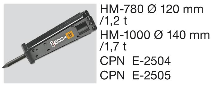 Zubehör für JCB-Raupenbagger: Hydraulikhammer