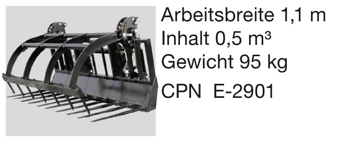 Zubehör für JCB-Radlader: Dunggabel