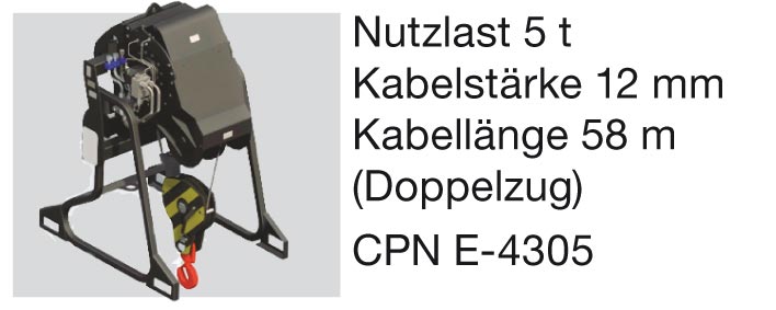 Zubehör für Teleskopen: Hydraulische Seilwinde