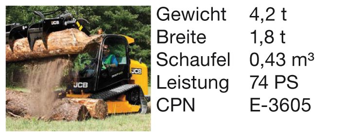 JCB-Kompaktradlader 300 T
