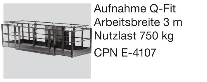 Zubehör für JCB-Teleskopen: Materialkorb