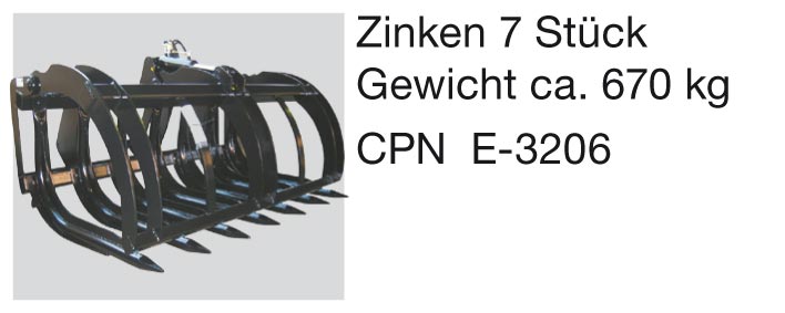 Zubehör für JCB-Radlader: Reisiggabel