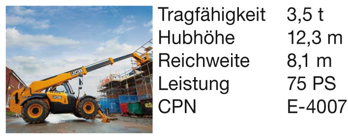 Mietpreise für JCB-Teleskopen - 535-125