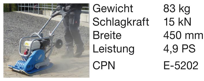 Weber Rüttelplatte CF 2 HD