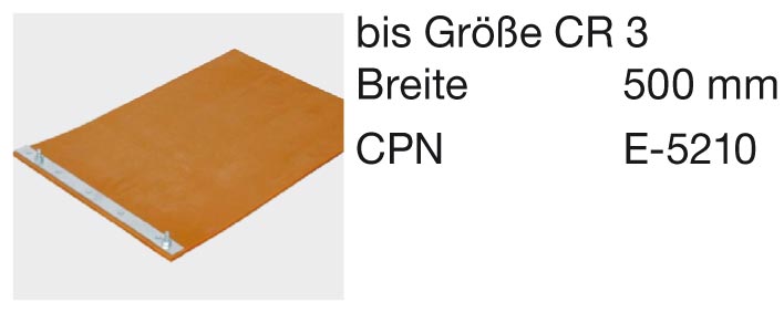 Vulkollanplatte für Weber Rüttelplatten