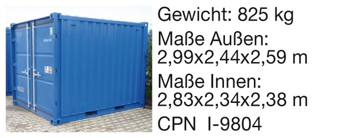 Container von Containex, Modell LC10