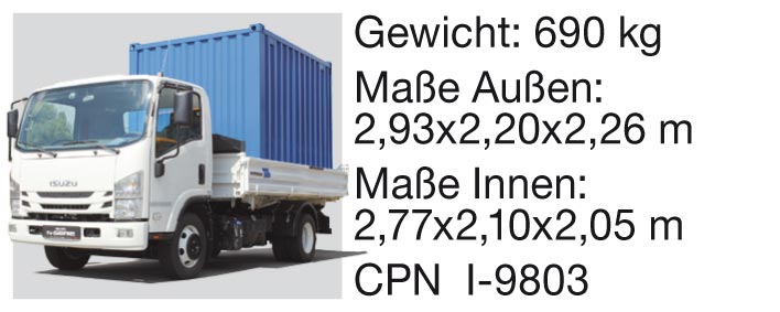 Container von Containex, Modell LC9
