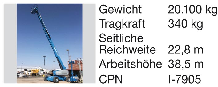 Teleskopbühnen von Genie: Modell S-120
