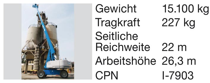 Teleskopbühnen von Genie: Modell S-80
