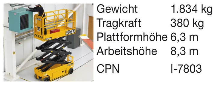 Scherenarbeitsbühne JCB S2032E