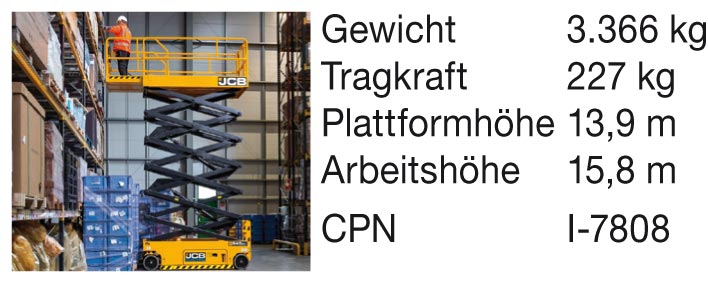 Scherenarbeitsbühne JCB S4550E