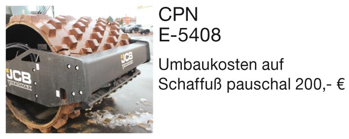 JCB Walzenzug Schaffußbandagensatz