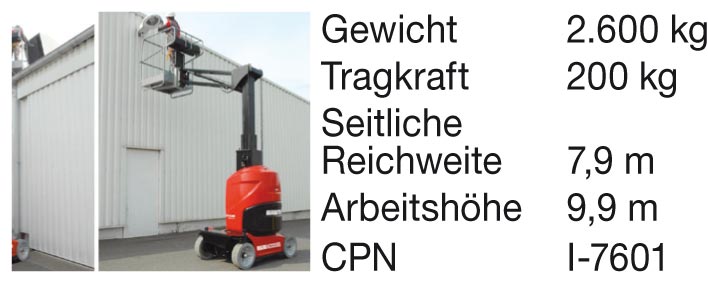 Elektrische Arbeitsbühne Manitou 100 VJR