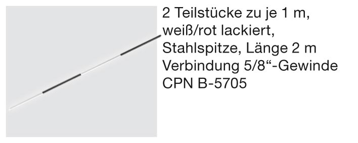 geo-FENNEL Stahlrohrfluchtstab RP 2