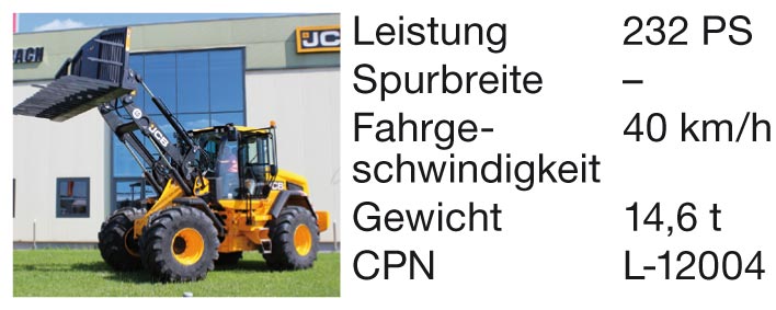 Traktoren und Anhänger JCB 435 S Agri-Radlader mit Grasgabel